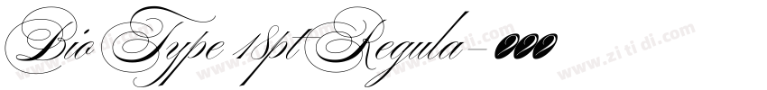 Bio Type 18pt Regula字体转换